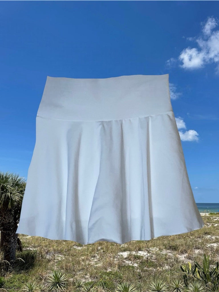 White Sharkey's Fin Logo Sports Skirt