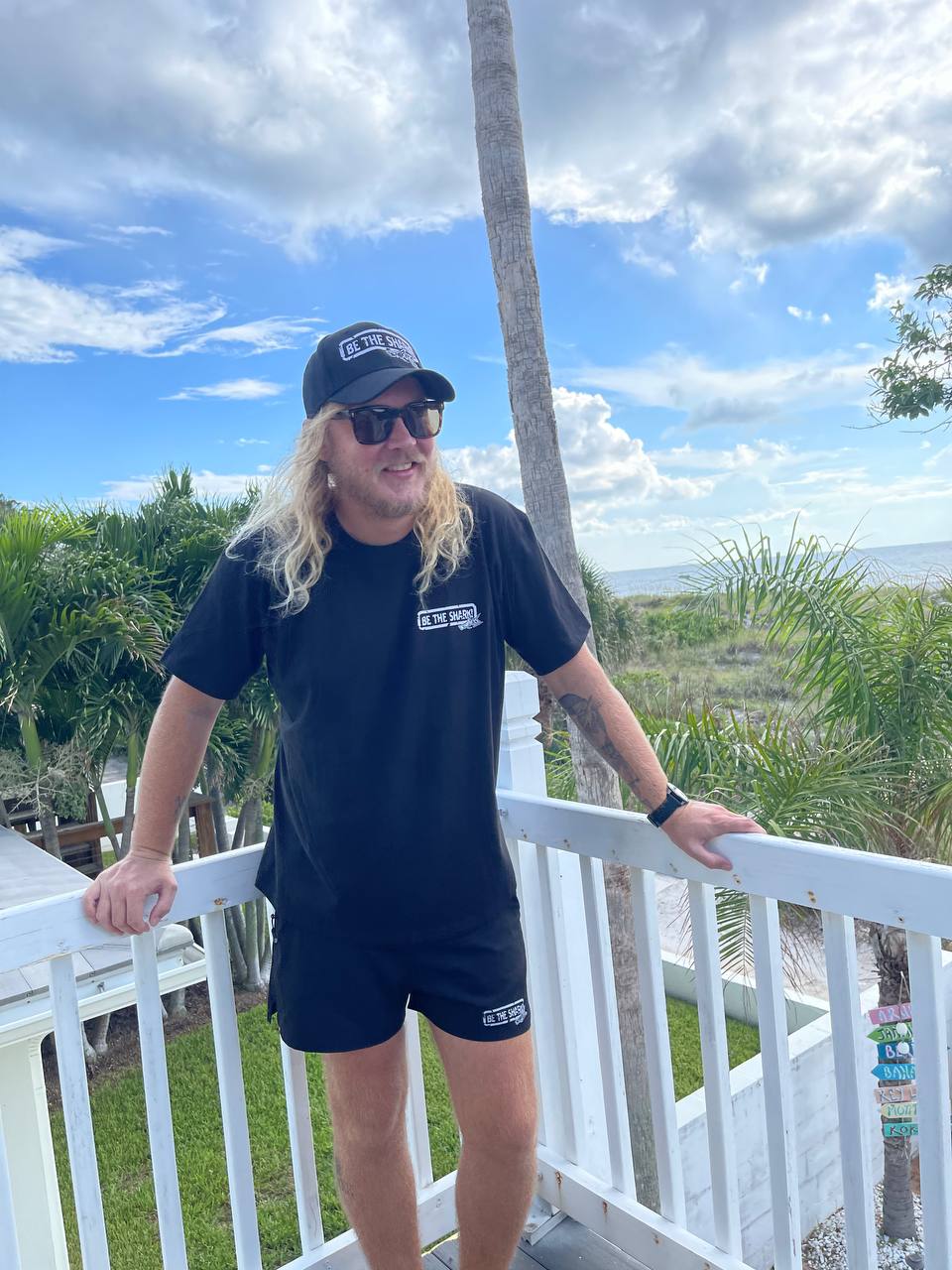 Sharkey’s Souvenir T-Shirt – Sharkey Feeding Fish