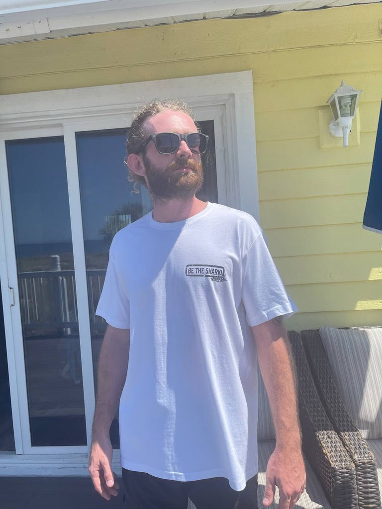 Sharkey’s Souvenir T-Shirt, “Dinner, Drinks & Vitamin Sea… Shell Yeah!”