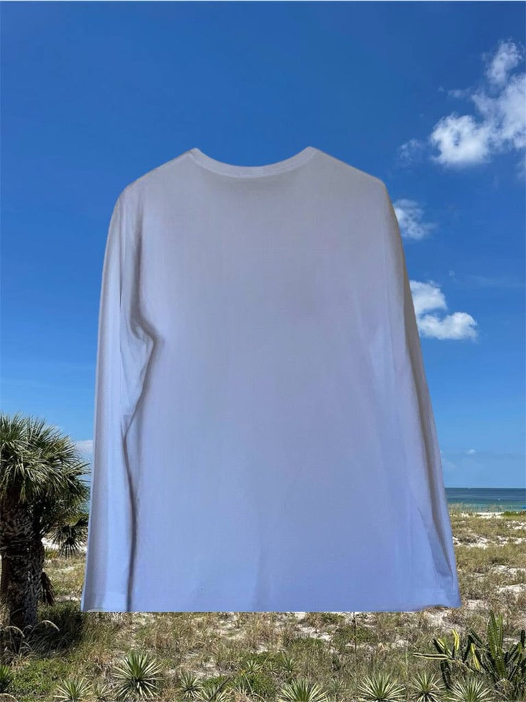 SPF 50 Long Sleeve Print "Be the Shark" Shirt by Sharkeys Ecowear