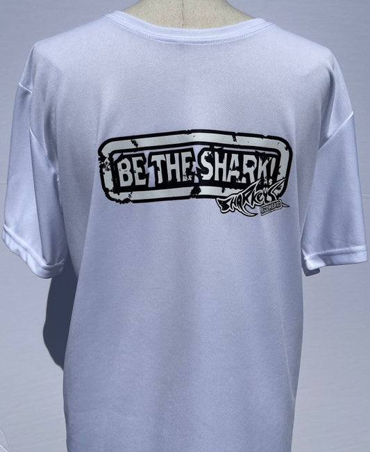 MENS SHARKEY'S ECOWEAR "BE THE SHARK" WHITE T-SHIRT