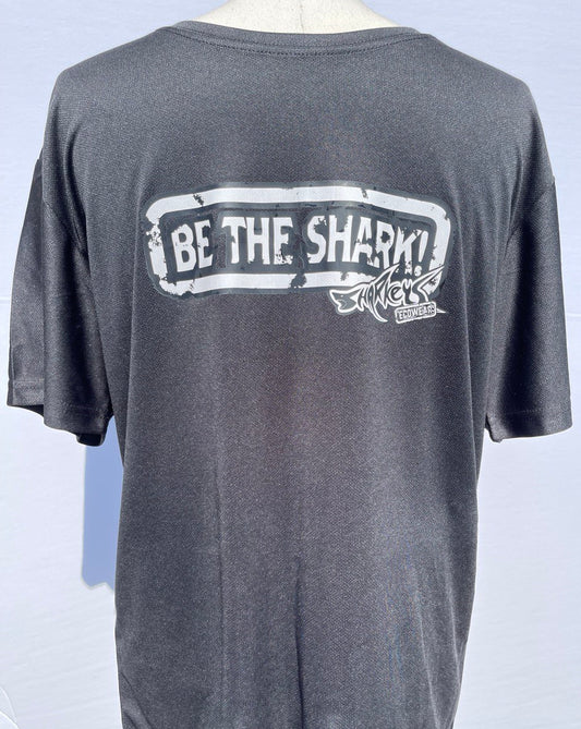 MENS SHARKEY'S ECOWEAR "BE THE SHARK" BLACK T-SHIRT