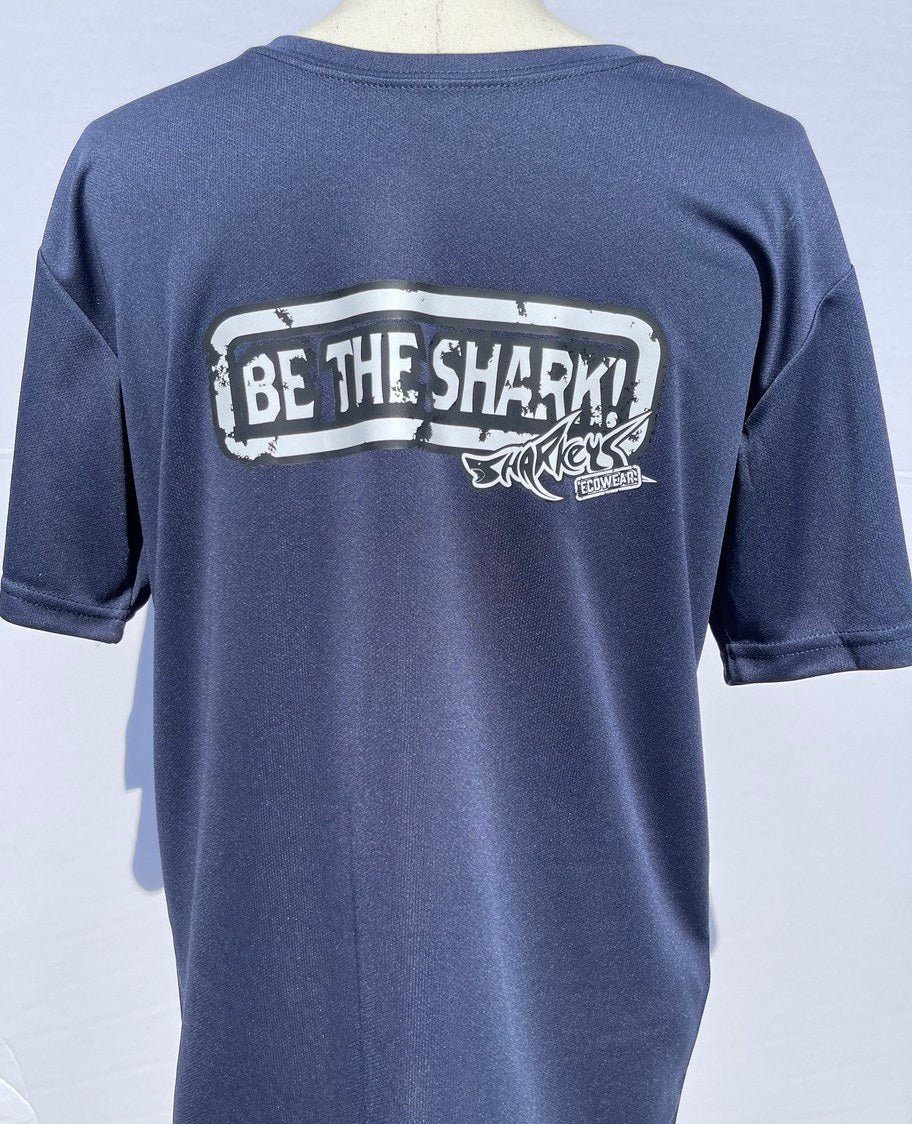 Men's Sharkey's EcoWear "Be the Shark" Dark Blue T-Shirt