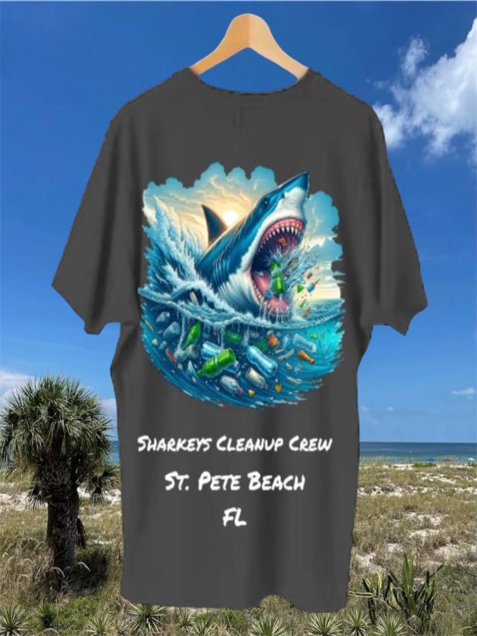 Sharkey’s EcoWear "Cleanup Crew" T-Shirt