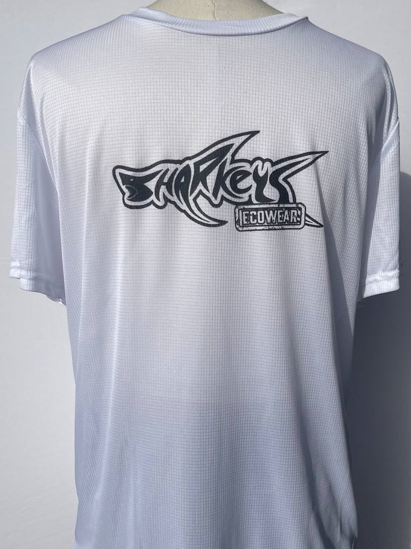 Men's Sharkey's EcoWear Original White T-Shirt