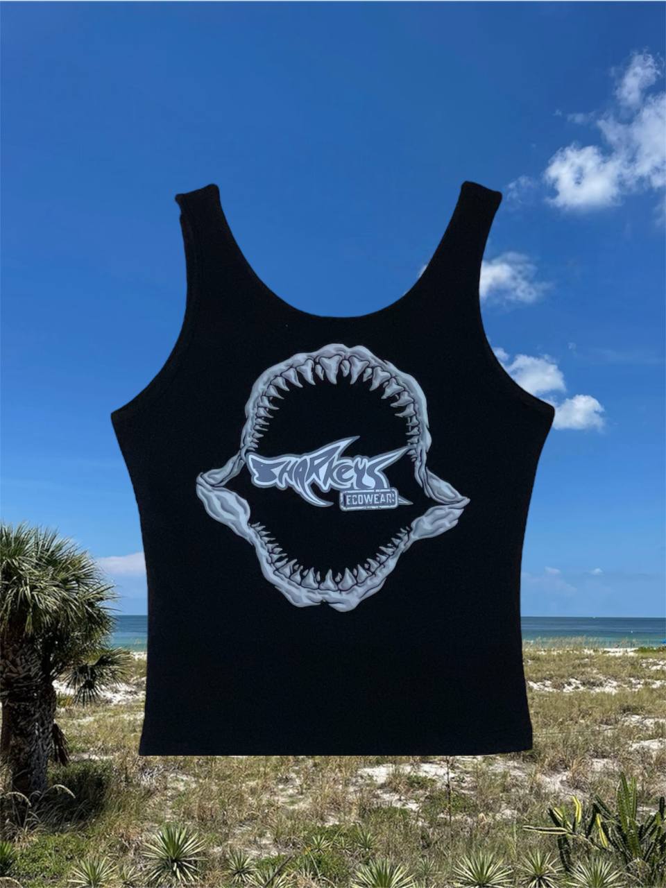 Women’s Tank Top with Sharkey’s Shark Jaws