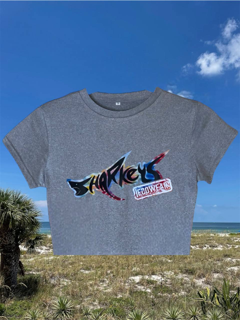 Women's Sharkey's EcoWear "Original Tie-Dye" Crop Top