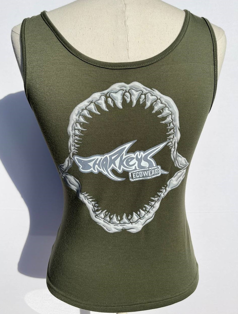 Women’s Tank Top with Sharkey’s Shark Jaws
