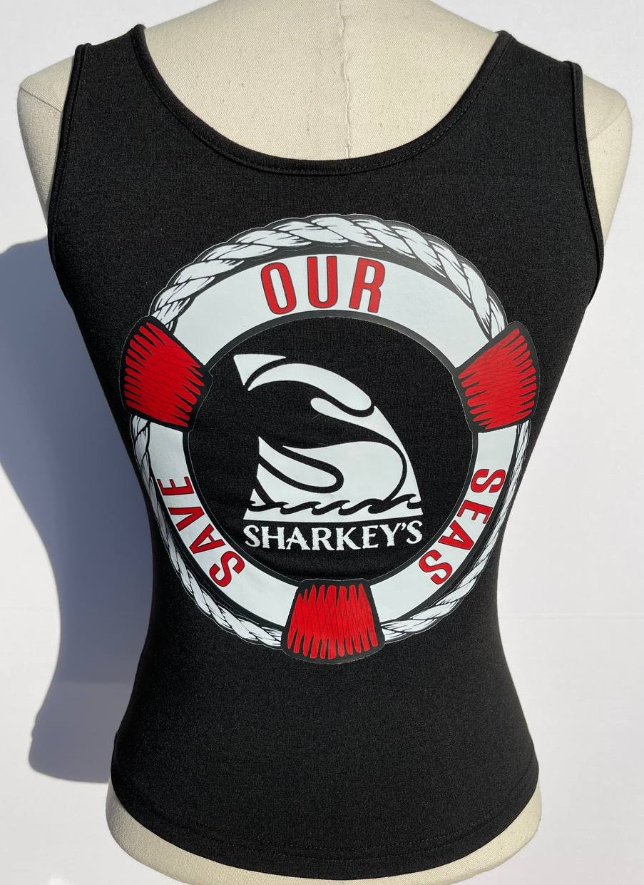 Women’s Tank Top with Sharkey’s S.O.S. Design
