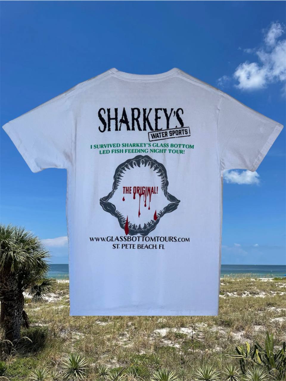 The Mountain Dubya Riding A Shark Men's Licensed T-Shirt The Mountain Dubya Riding A Shark Men's Licensed T-Shirt