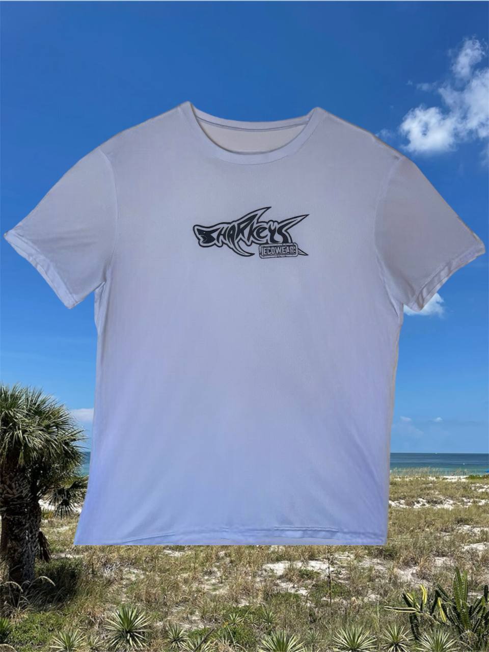 Men's Sharkey's EcoWear Original White T-Shirt