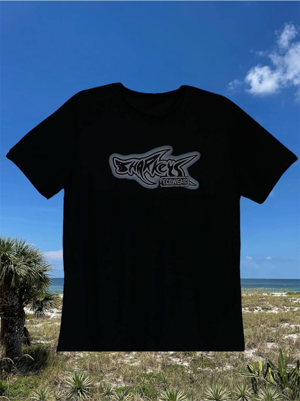 MENS SHARKEY'S ECO-WEAR ORIGINAL BLACK T-SHIRT